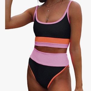 NWT ribbed 2 piece Bikini set